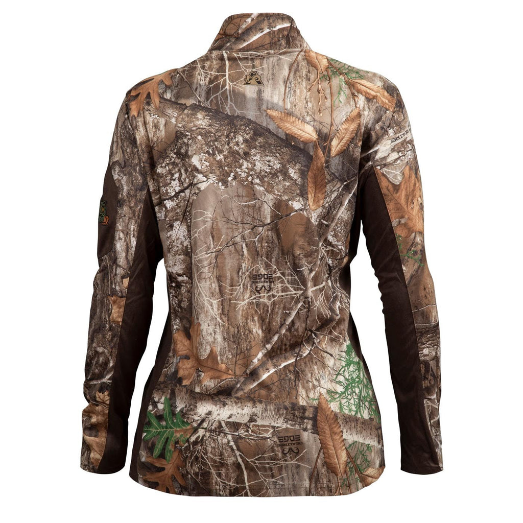 Rocky Women's SilentHunter 1/4 Zip Camo Shirt