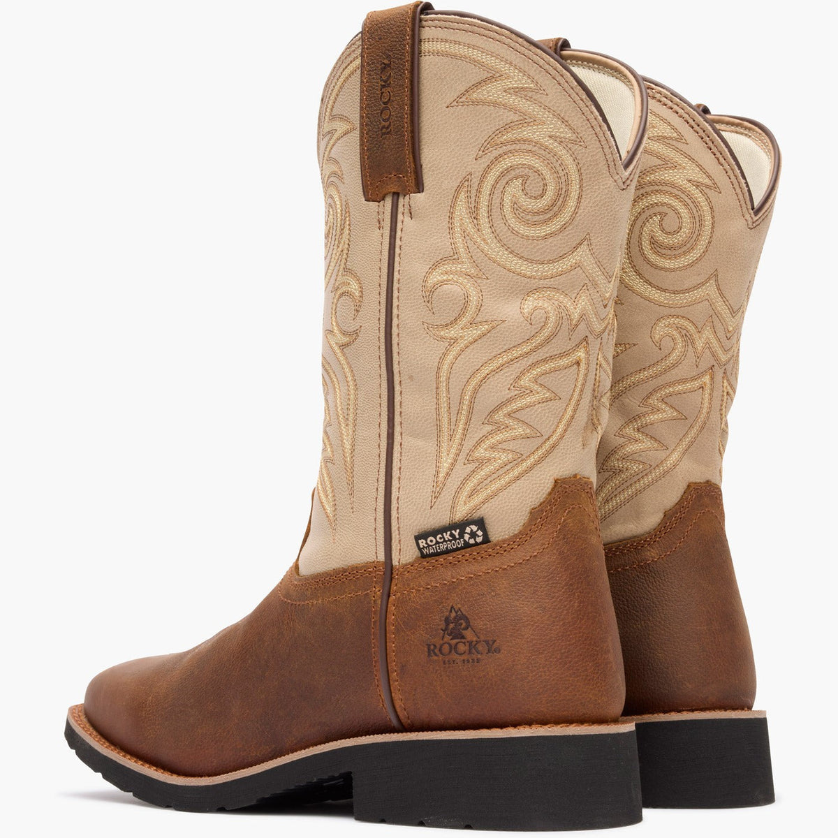 Rocky MonoCrepe 12” Waterproof Western Boot