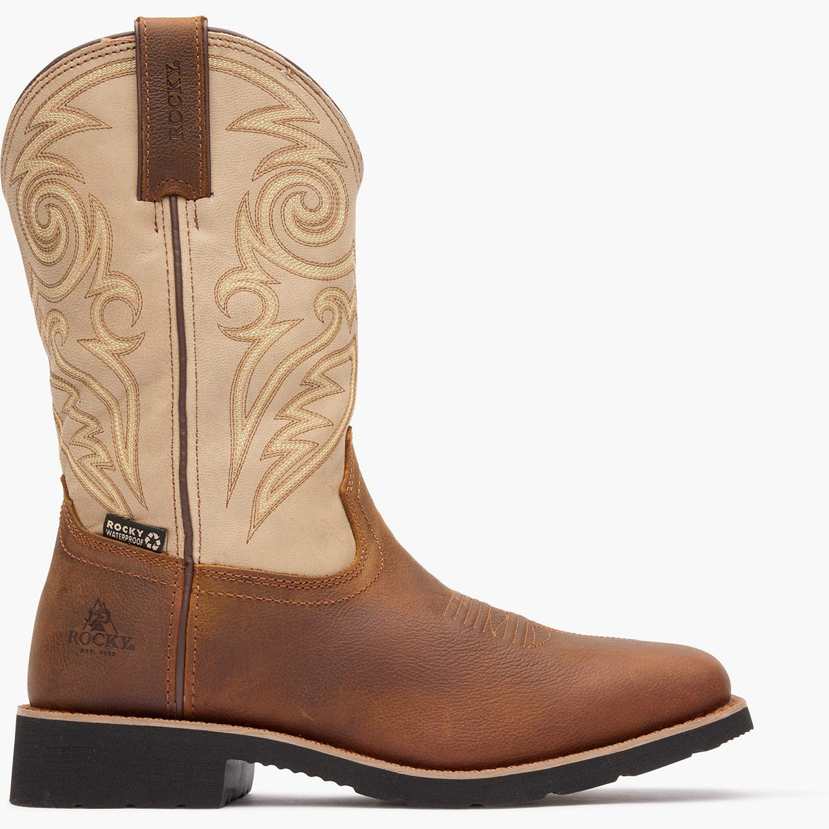 Rocky MonoCrepe 12” Waterproof Western Boot
