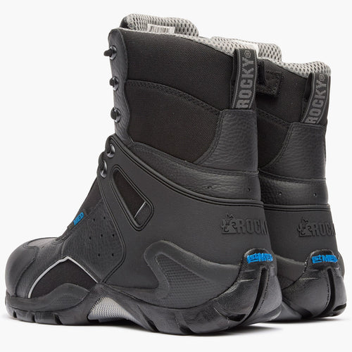 Rocky 1st Med Carbon Fiber Toe Puncture-Resistant Side-Zip Waterproof Public Service Boot