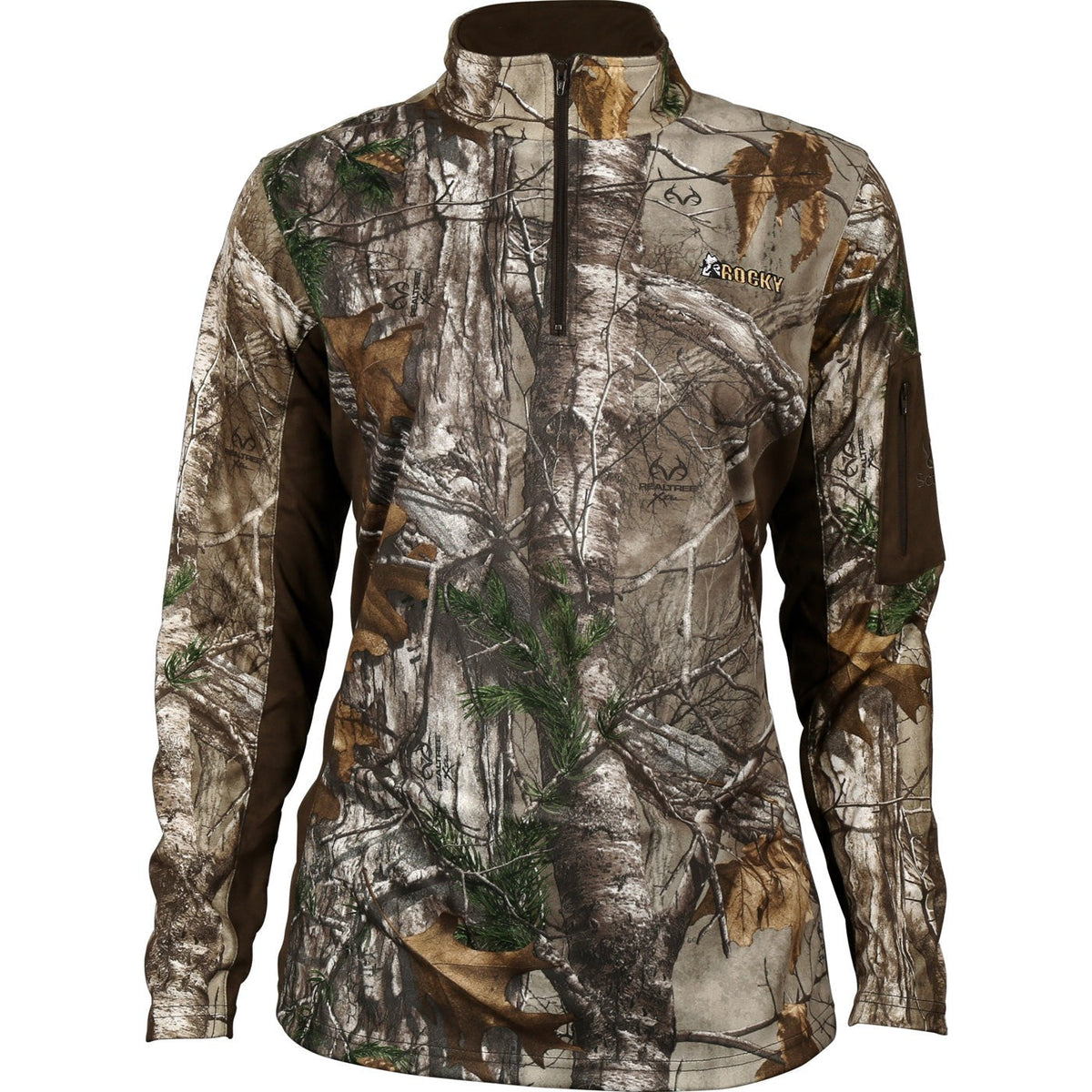 Rocky Women's SilentHunter 1/4 Zip Camo Shirt